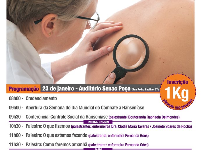 Senac promove seminário sobre a Hanseníase