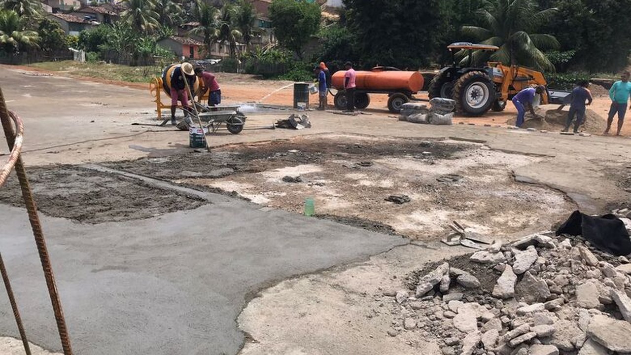 Prefeitura de Branquinha inicia reforma da Praça José Gomes de Freitas