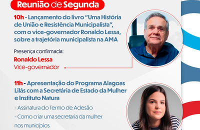Reunião da AMA, tem vice Ronaldo Lessa e Alagoas Lilás, com participação do Instituto Natura