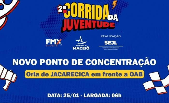 Concentração e largada acontecem na orla de Jacarecica, em frente à OAB