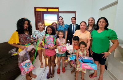 30 abrigos do interior de Alagoas recebem brinquedos doados pelo TJAL