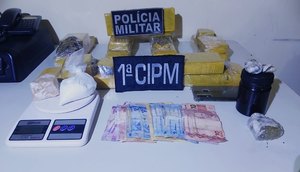 Dois suspeitos de tráfico de drogas são presos em São Cristóvão / Foto: Divulgação/PMSE