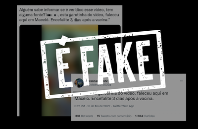 É falso! Criança de Maceió não morreu após tomar vacina