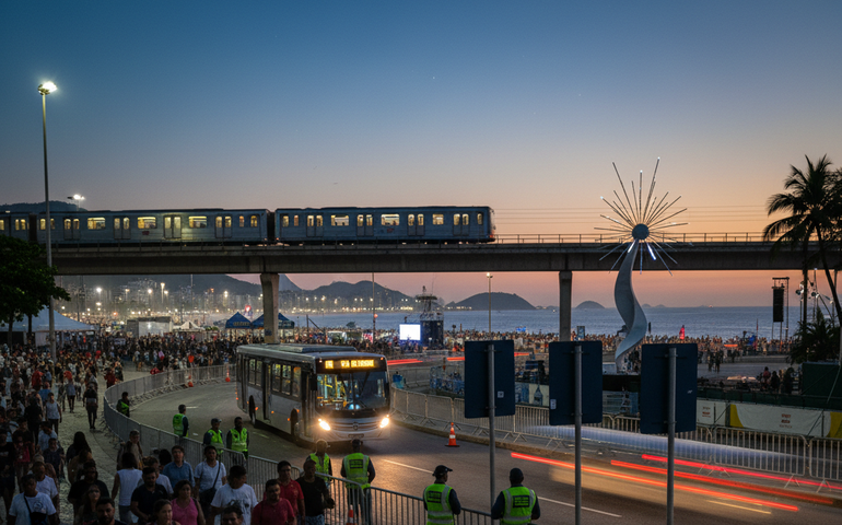 Como chegar a Copacabana para o réveillon 2026: veja esquemas de metrô, trens, ônibus e trânsito