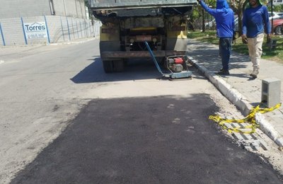 Polo Multissetorial recebe mutirão da Operação Tapa-Buraco