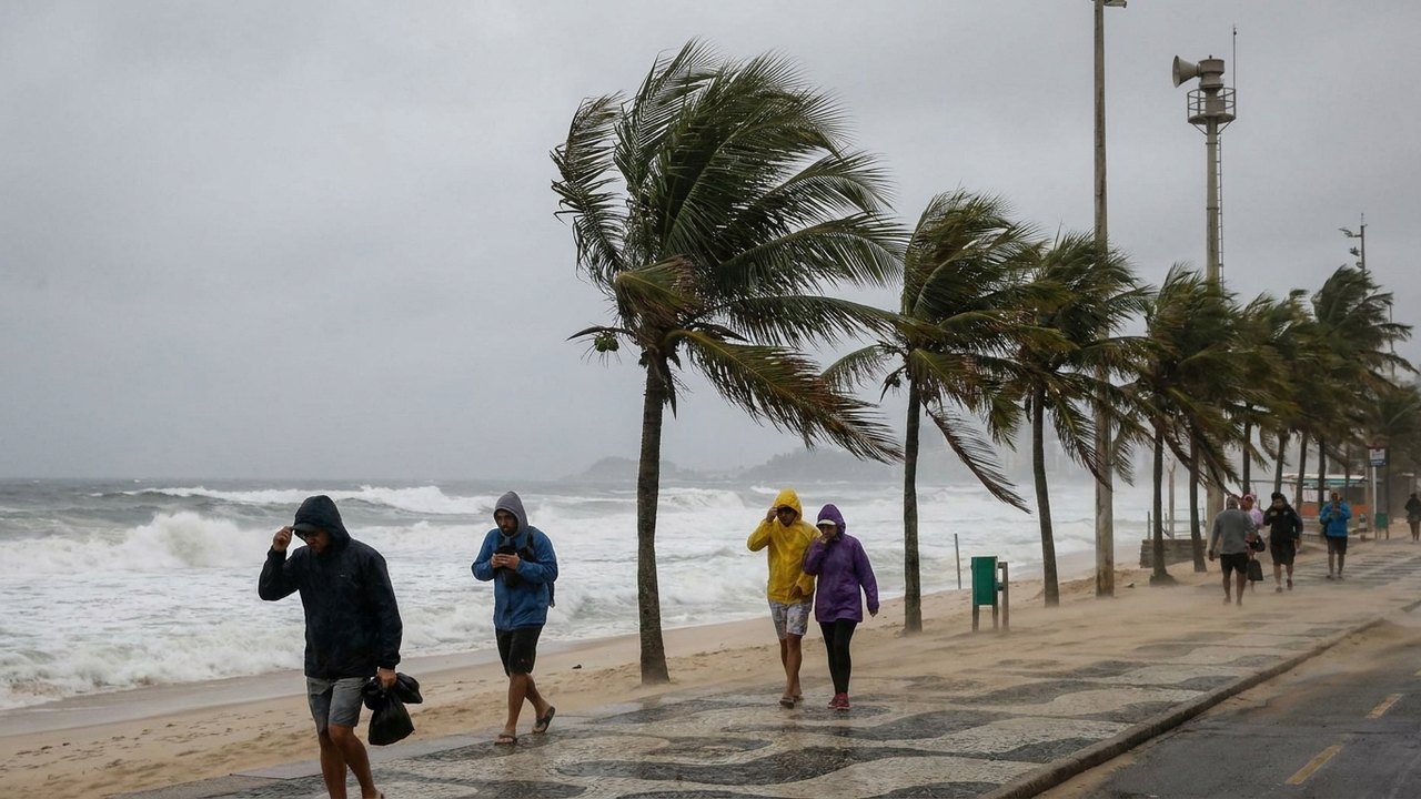 Município do Rio entra em Estágio 2 com previsão de ventos fortes