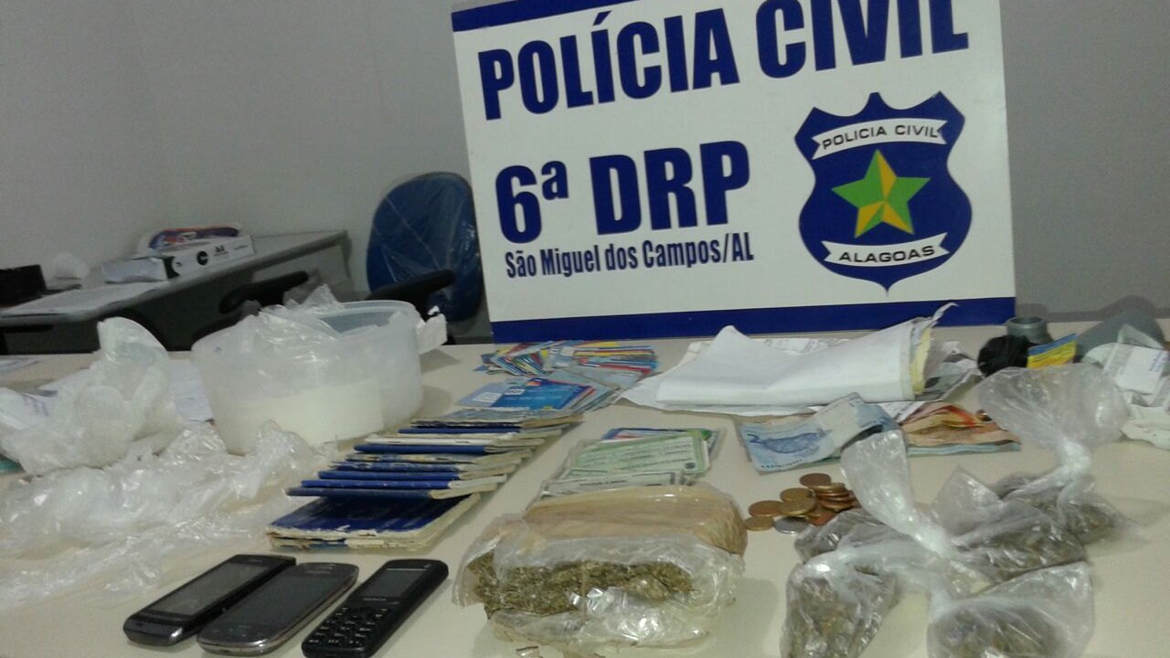 Adolescente é apreendida com drogas em São Miguel dos Campos