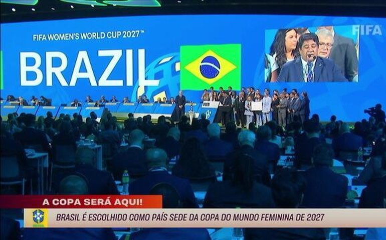 Brasil é escolhido como país-sede da Copa do Mundo feminina de 2027