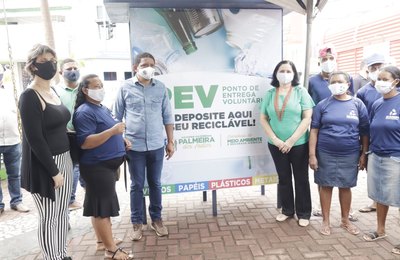 Palmeira: prefeitura e Semarh inauguram Pontos de Entrega Voluntária de recicláveis