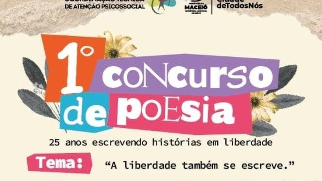 SMS divulga resultado final do 1º Concurso de Poesia: 25 anos escrevendo histórias em liberdade