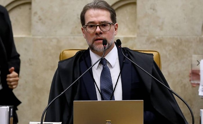 O presidente do STF, Dias Toffoli