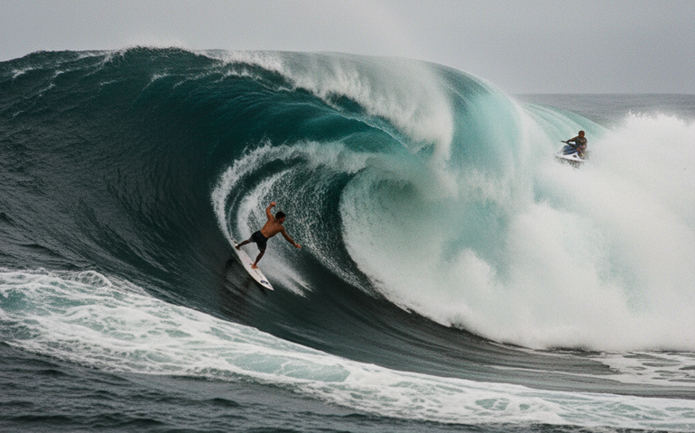 Entre técnica e risco, surfe de ondas gigantes eleva seu nível de preparo e segurança