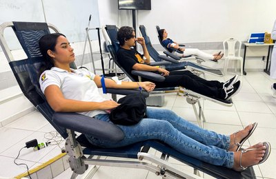 Uninassau e Hemoal coletam 25 bolsas de sangue em ação conjunta