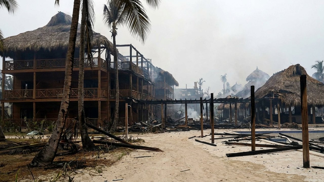 Incêndio destrói resort de luxo na República Dominicana e mata 1 turista
