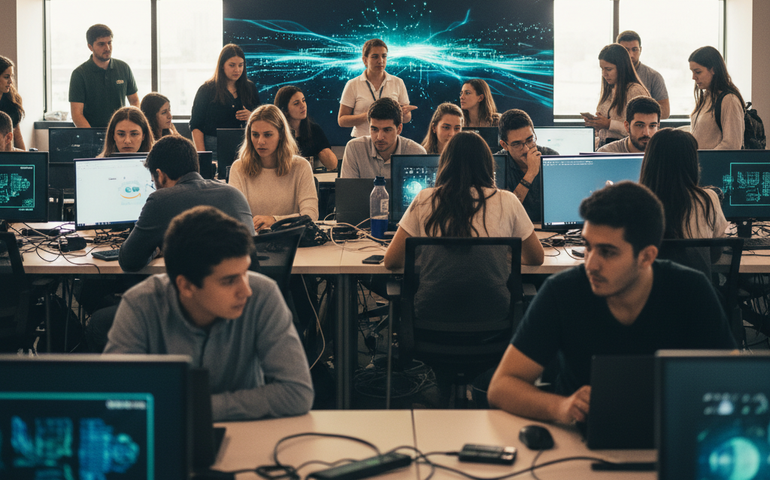 Santander oferece 50 mil bolsas gratuitas de capacitação em inteligência artificial e computação em nuvem