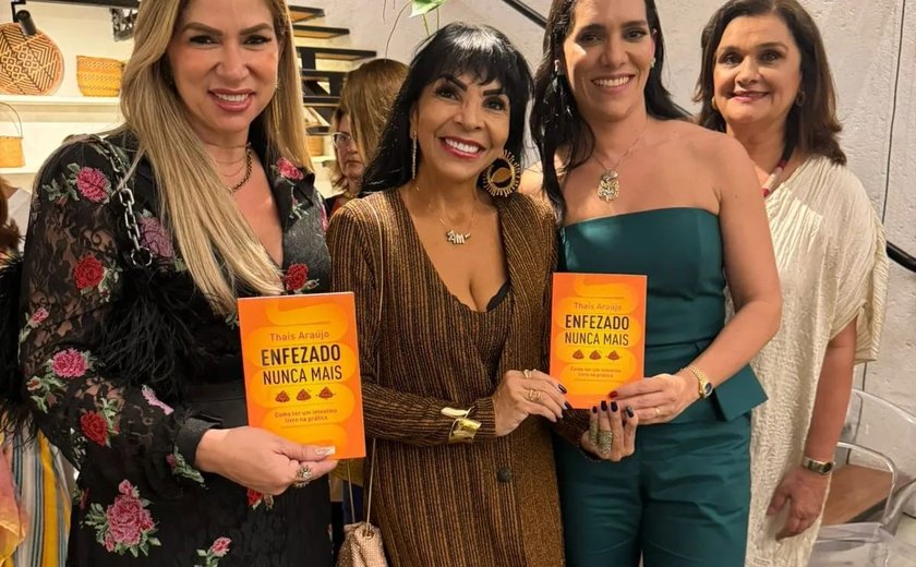 Colunista e Embaixadora Aninha Monteiro,esteve presente no lançamento do livro de Thais Araujo