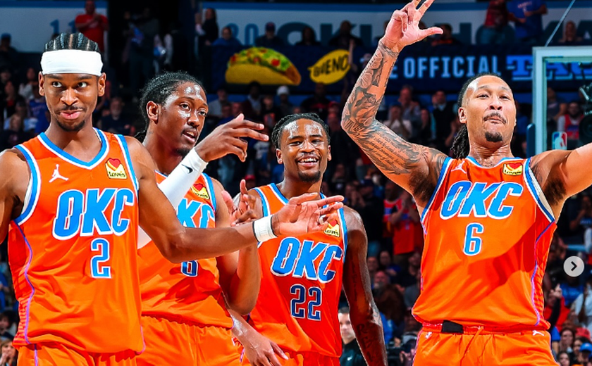 Thunder surpreende e atropela Cleveland Cavaliers, melhor equipe da temporada regular da NBA