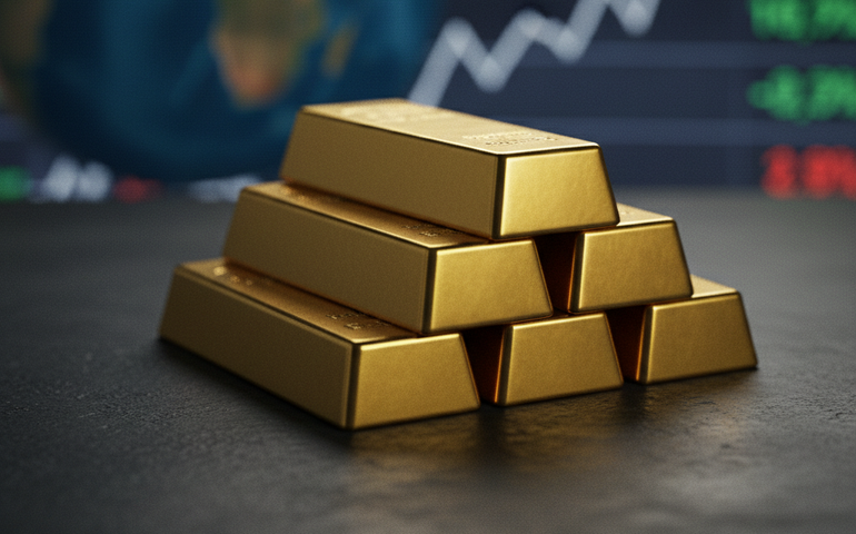 Ouro fecha em alta de quase 3% impulsionado por tarifas e riscos geopolíticos