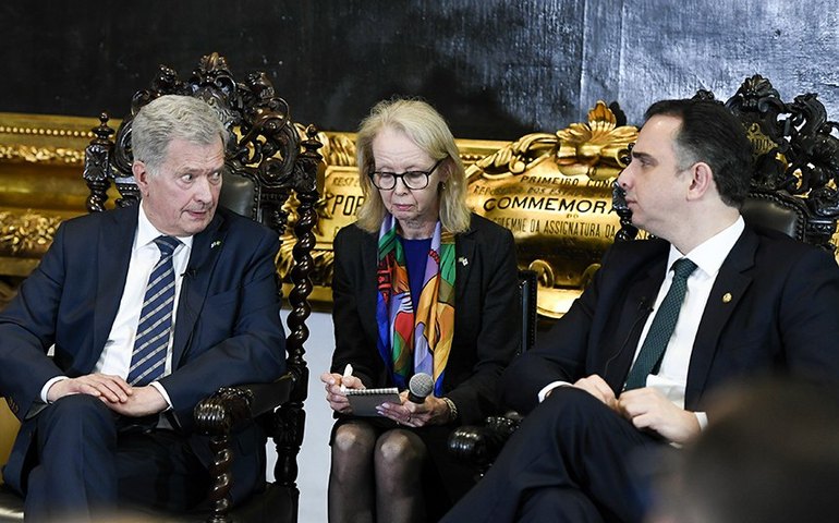 Pacheco trata de investimentos em energia verde com presidente da Finlândia