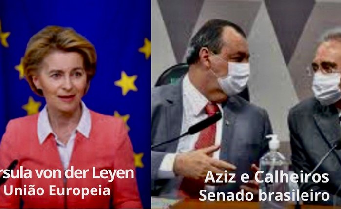Lideres europeus e senadores brasileiros investigações diferentes