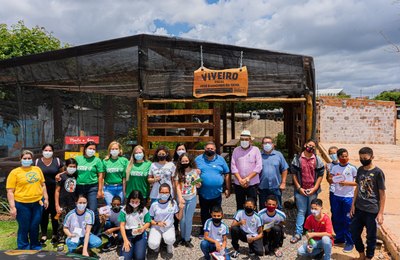 Estudantes da Rede Municipal de Arapiraca visitam viveiro em comemoração à Semana da Árvore