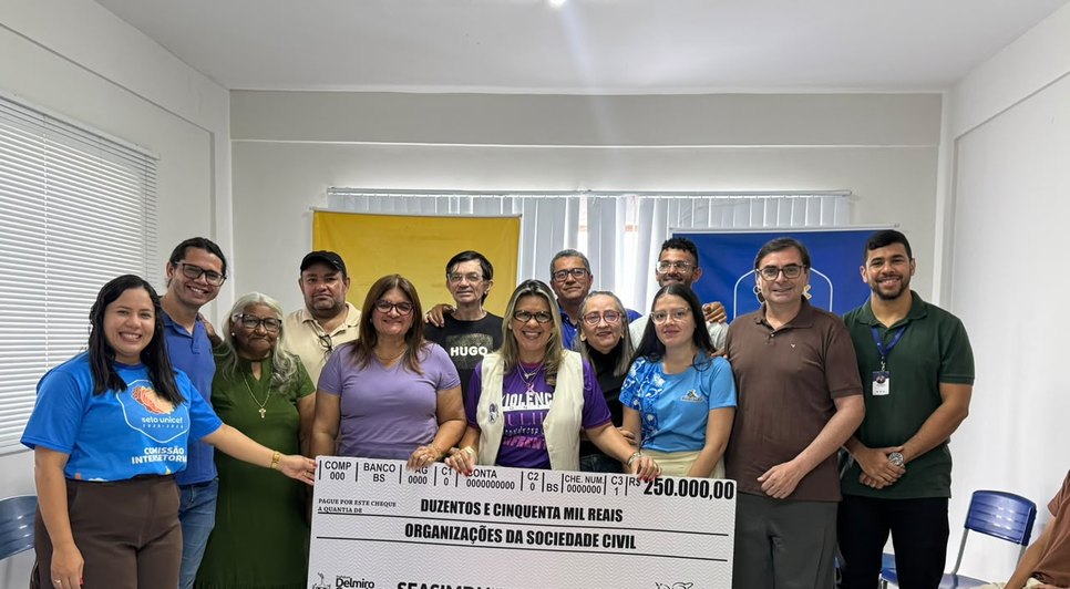 Prefeitura de Delmiro Gouveia beneficiou 10 organizações com R$ 25 mil cada por meio do FMDCA