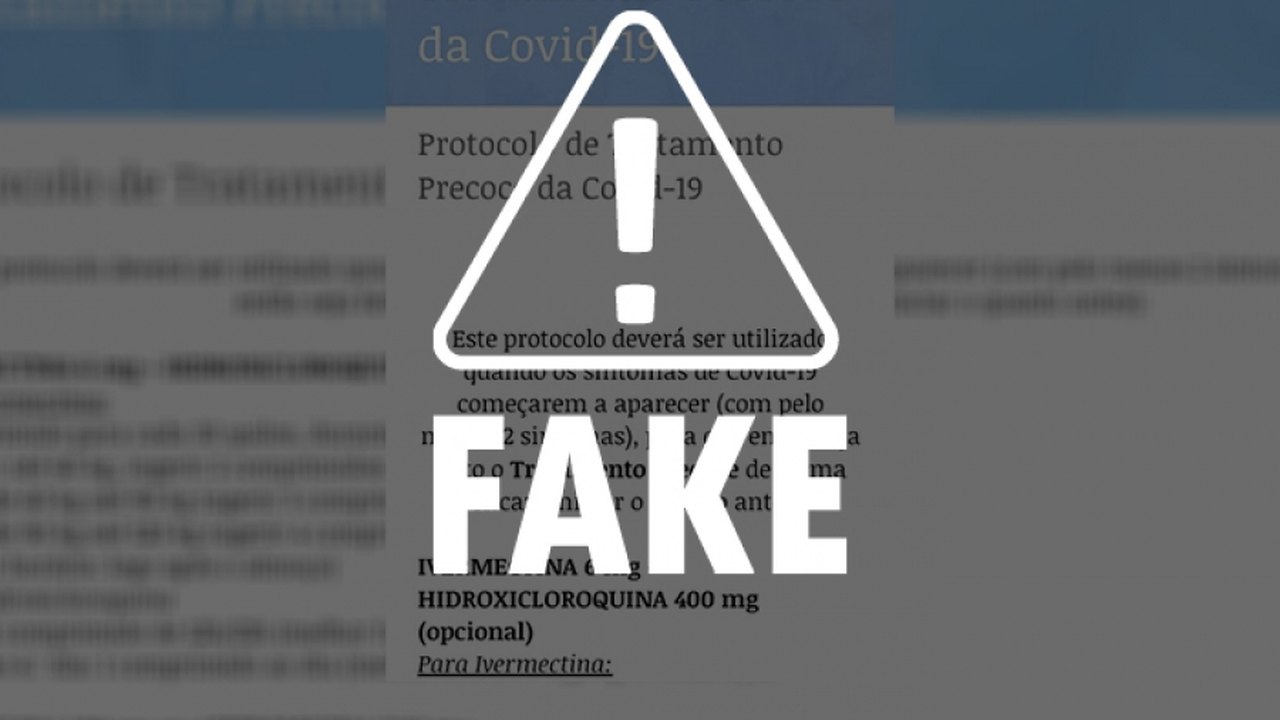 Site apócrifo incentiva automedicação contra Covid-19