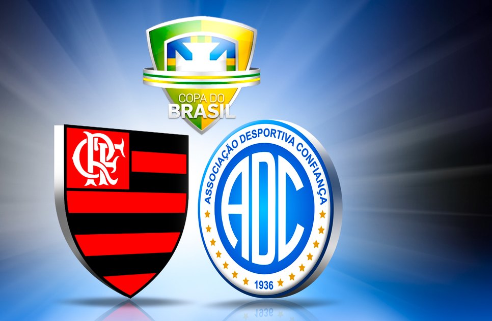 Confiança perde para o flamengo e dá adeus a copa do Brasil / Foto: Montagem