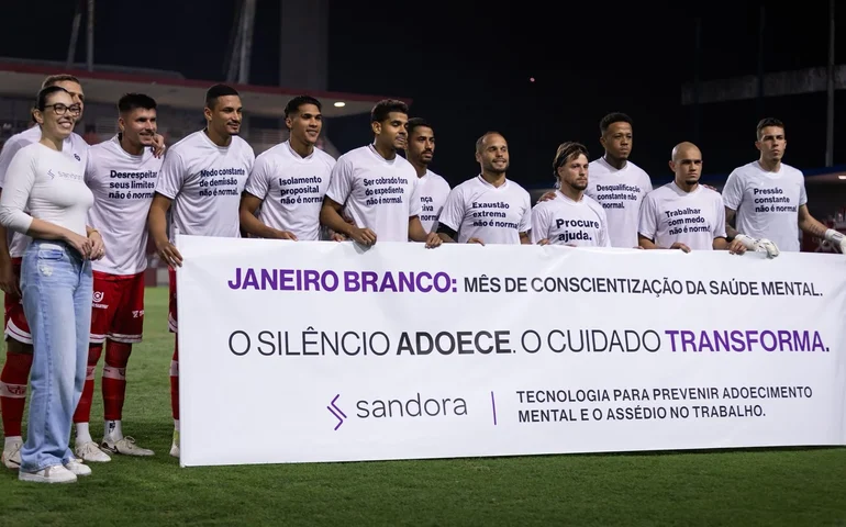 CRB e Sandora lançam ação inédita no Janeiro Branco para conscientizar sobre saúde mental no esporte e no ambiente de trabalho