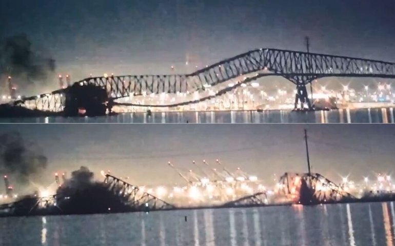 Governador de Maryland declara estado de emergência após desabamento de ponte em Baltimore, nos EUA