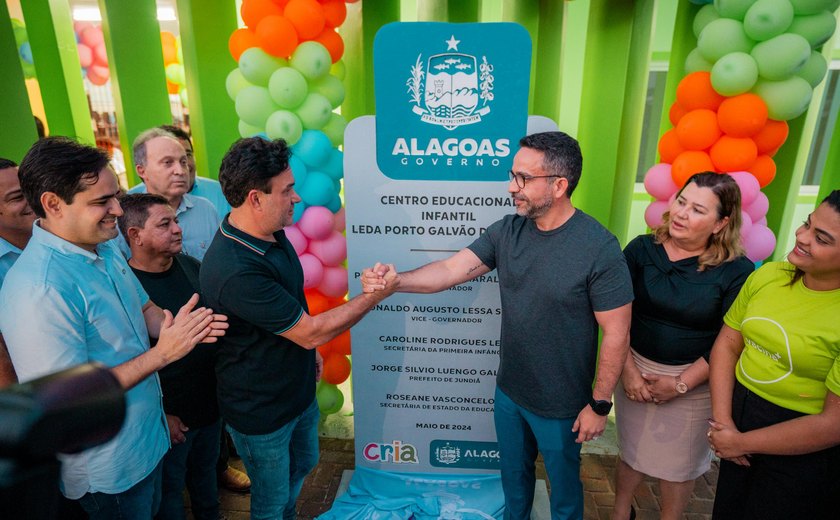 Paulo Dantas inaugura 57ª creche Cria em Jundiá