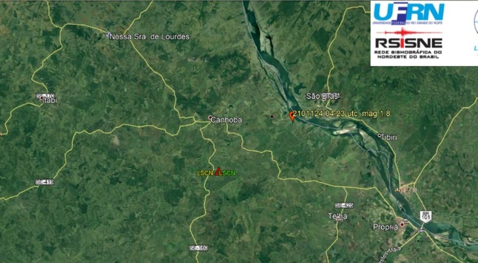 Canhoba tremor.jpg / Foto: LabSis