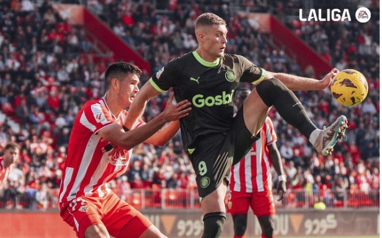 Girona empata com lanterna Almería e assume liderança provisória da La Liga