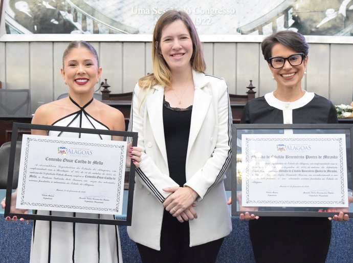 Homenagens marcam sessão solene dedicada a duas mulheres de destaque na advocacia alagoana