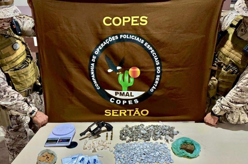 Polícia Militar apreende três armas de fogo e drogas em Alagoas nas últimas 24 horas