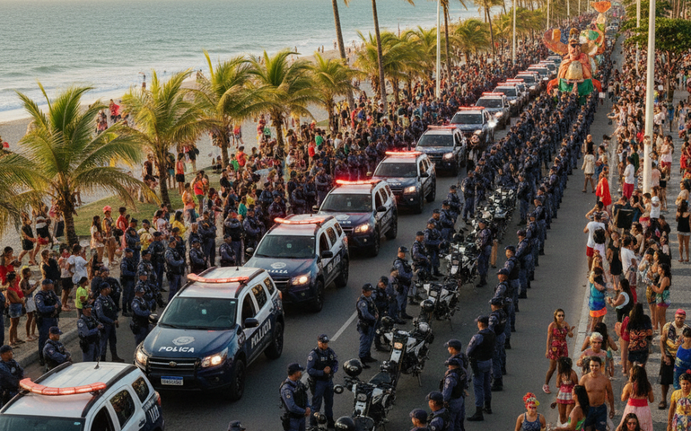 Carnaval 2026 terá mais de 4,6 mil PMs e 528 viaturas nas ruas em Alagoas