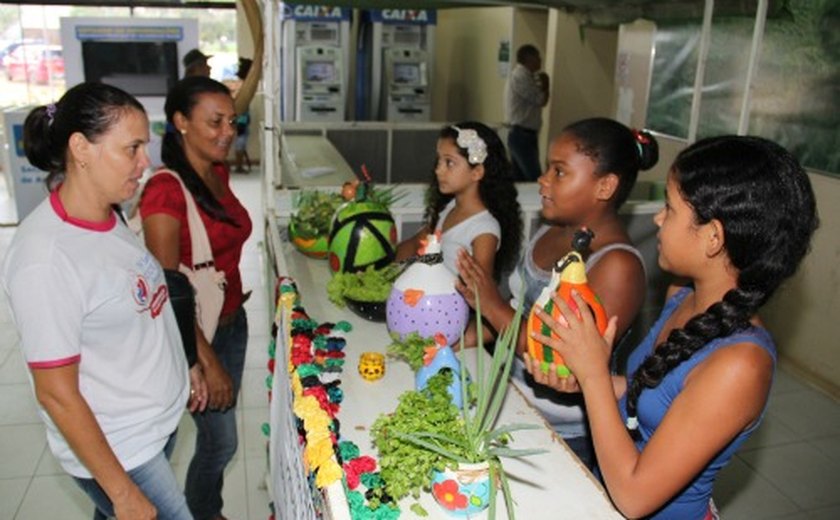 Arapiraca: Estudantes expõem trabalhos sustentáveis na Prefeitura