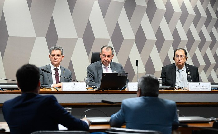 Senadores integrantes da CPI da Braskem: Rogério Carvalho e Omar Aziz