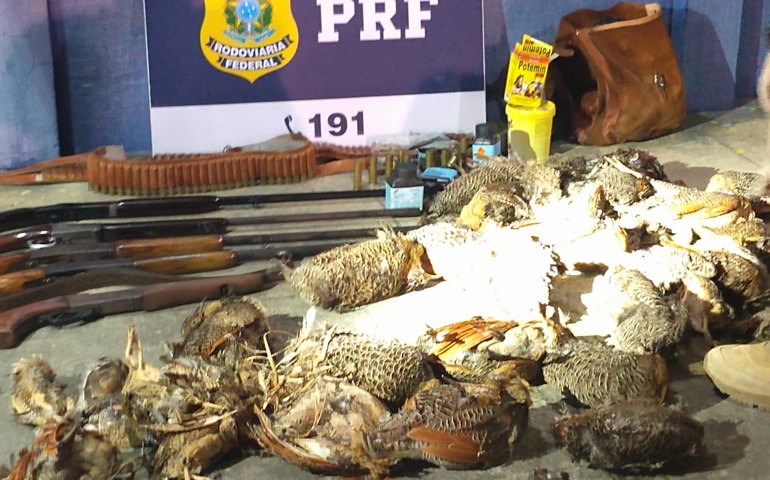 IMA/AL autua caçadores pernambucanos flagrados pela PRF em Alagoas