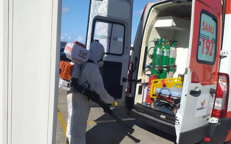 Samu Alagoas sanitiza estrutura física dos prédios da Central Maceió