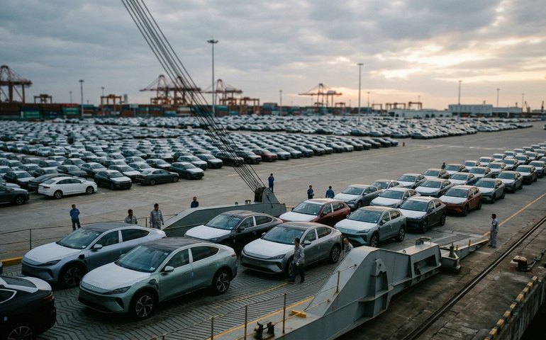 China exporta mais veículos elétricos do que carros tradicionais pela primeira vez em abril