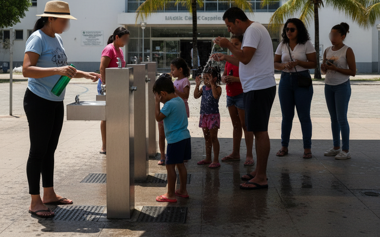 Com os termômetros nas alturas, veja onde encontrar pontos públicos de hidratação no Rio