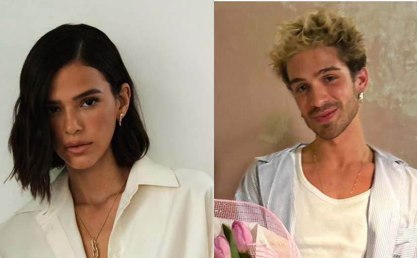 Bruna Marquezine e João Guilherme recebem serenata durante jantar em restaurante