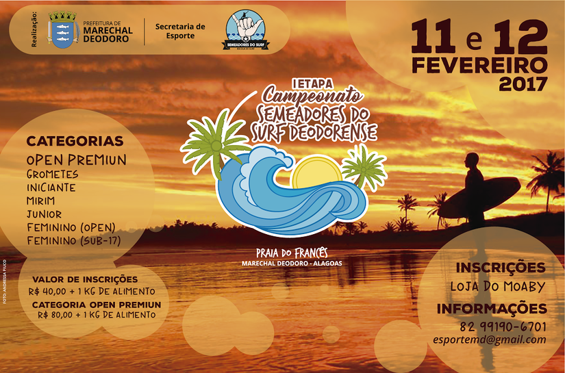 Prefeitura e Semeadores do Surf realizam campeonato de surf no Francês