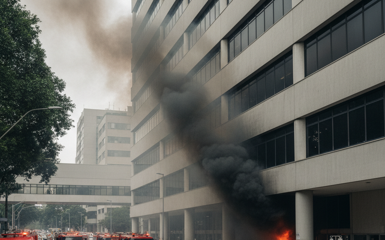 Incêndio atinge subsolo do InCor; pacientes da UTI recebem suporte e parte é transferida