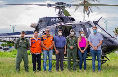 Comissão Especial realiza sobrevoo em região afetada pela extração de sal-gema para avaliar prejuízos ao Estado