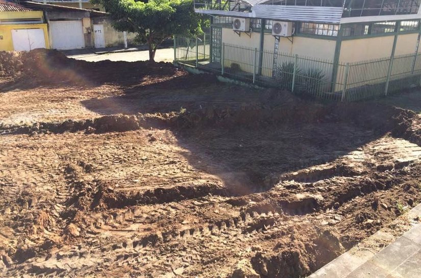 União: prefeitura está construindo pista de skate no loteamento Jaguaribe