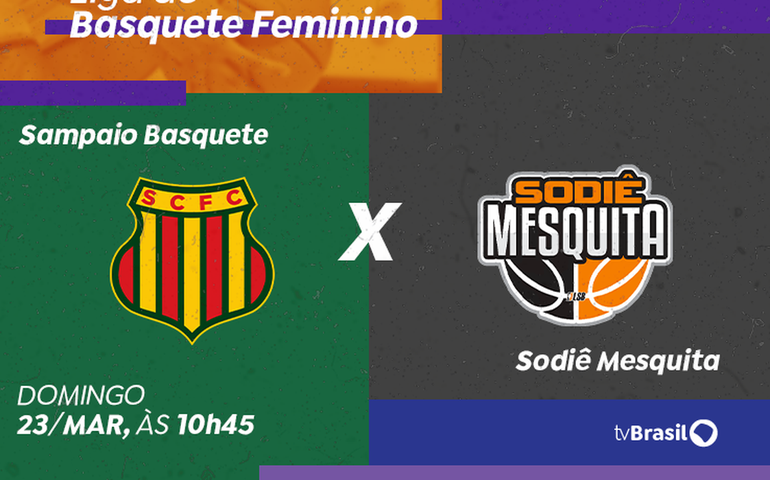 Basquete feminino: TV Brasil transmite Sampaio x Sodiê Mesquita