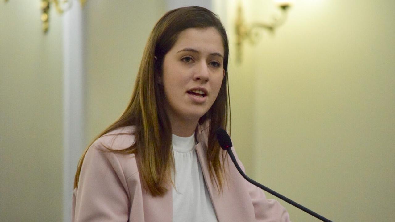 Cibele Moura representa Alagoas durante evento da Brasilian Student Association em SP
