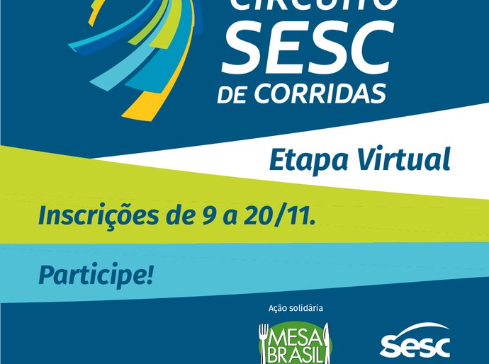 Circuito Sesc de Corridas promove etapa virtual solidária
